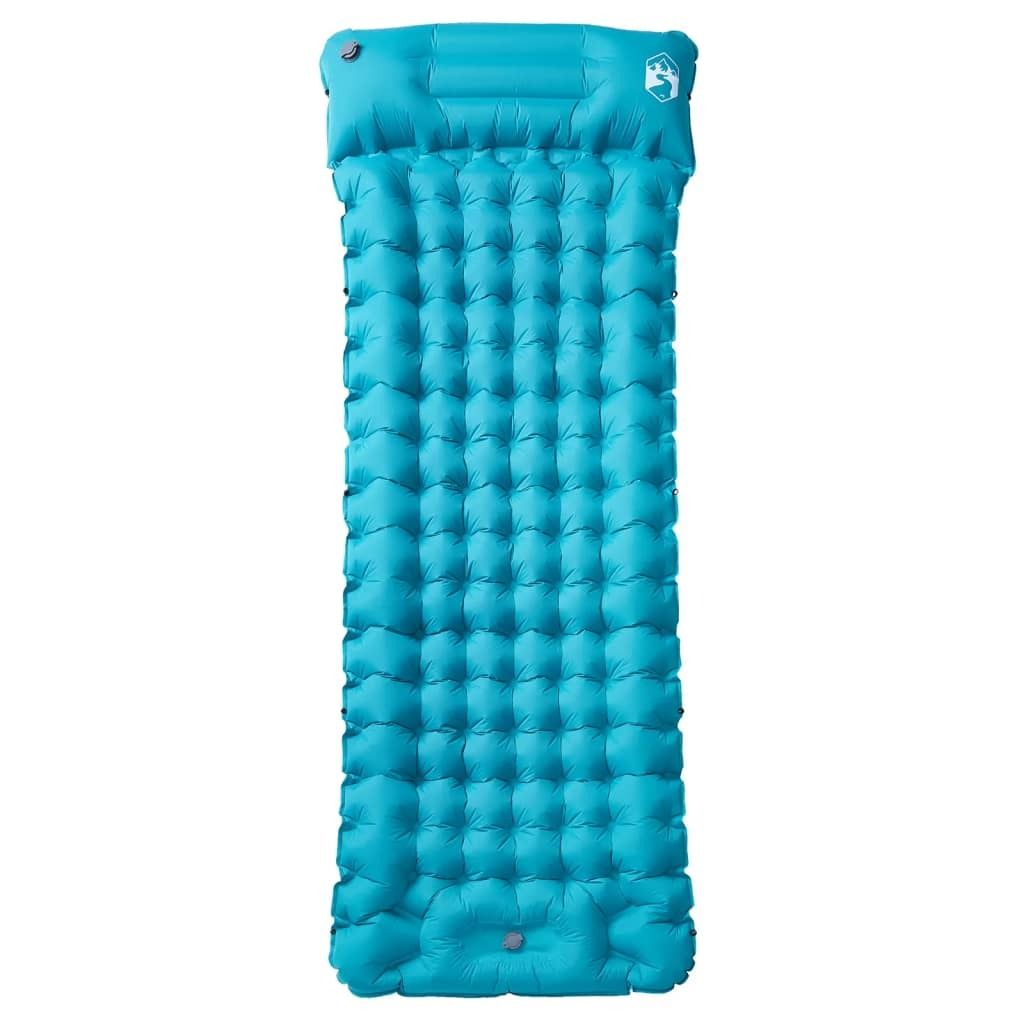 vidaXL Cuscino autogonfiante con cuscino Blu Immagine del prodotto 