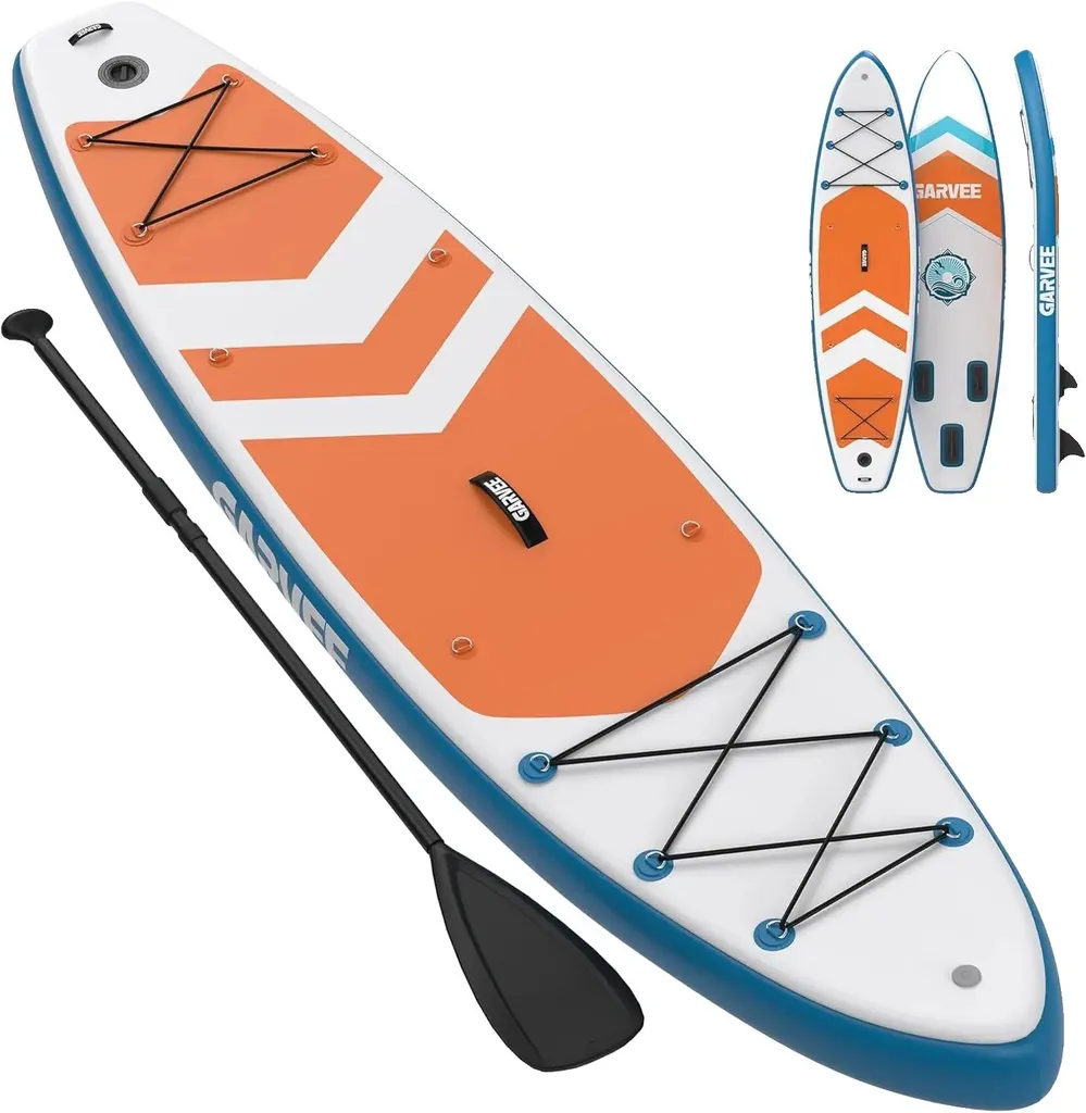 Paddle gonflable stable et increvable 3,2m orange résistant aux chocs