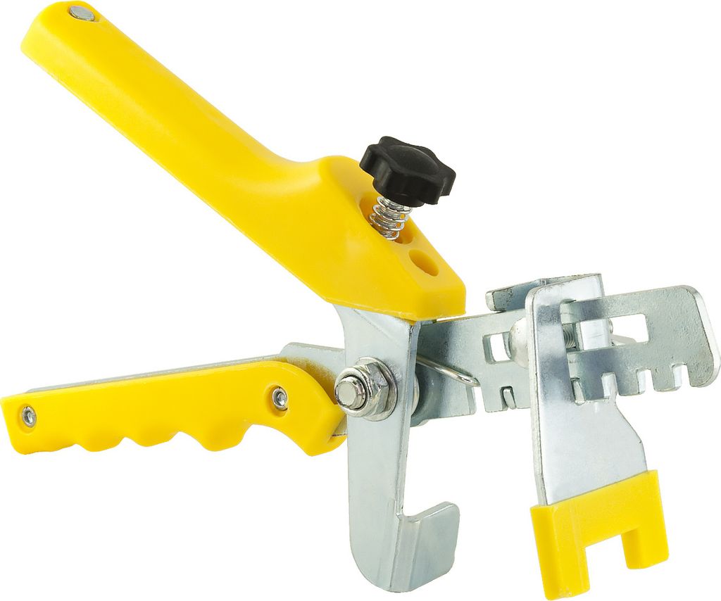 MidGard Mehrweg Nivelliersystem Fliesen-Verlegehilfe Fliesennivellierzange Fliesenzange Verlegezange Zange Fliesen Gelb