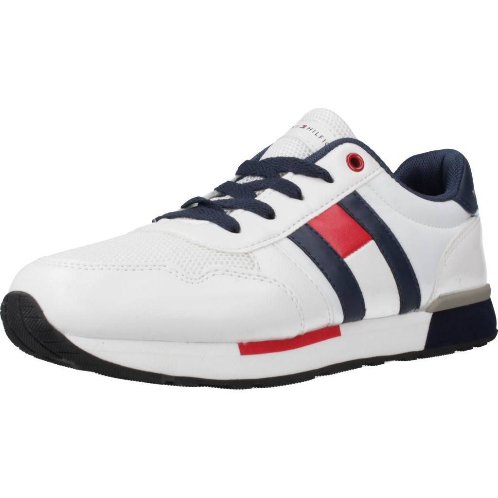 TOMMY HILFIGER SCARPA BASSA STRINGA BIA Weiß