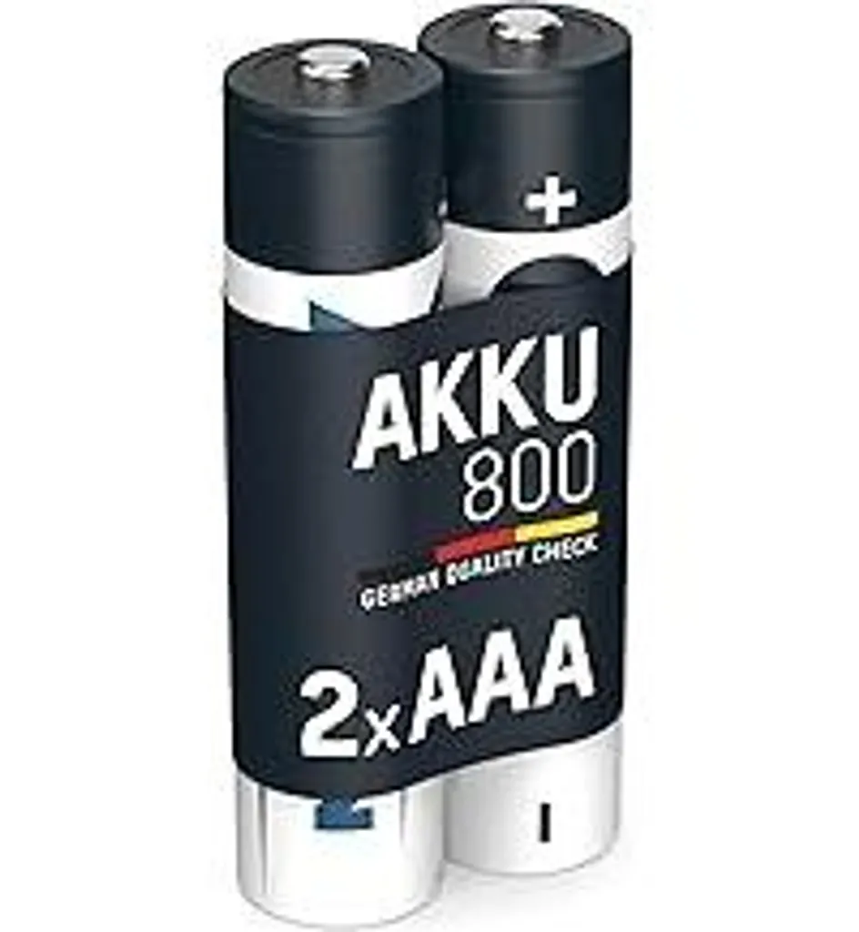 Batteria AAA Micro 800 mAh 1,2V NiMH 2 pezzi per dispositivi ad alto consumo energetico - Batterie ricaricabili maxE - Batterie ricaricabili per giocattoli, telecomandi, telefoni, fotocamere e molto altro ancora - Rechargeable Battery