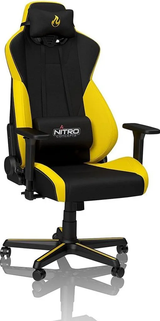 Nitro Concepts S300 Fauteuil Gaming Tissu 135kg Jaune Astral Design Allemand