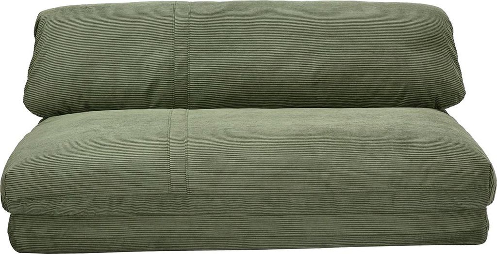 Miliboo - Zweisitzer-Schlafsofa aus khakifarbenem Samt-Cordstoff SPENCER