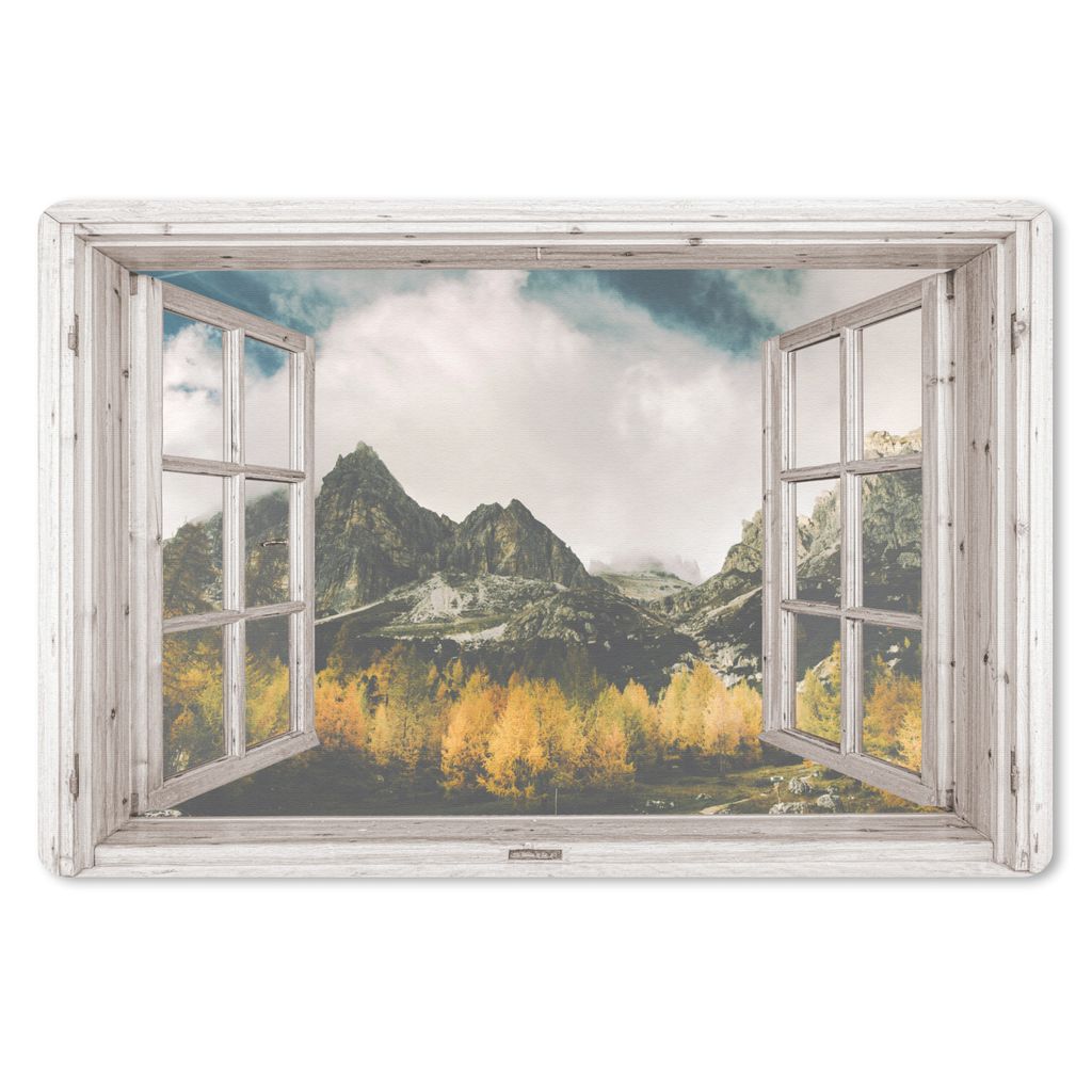 MuchoWow Mauspad Mousepad Aussicht - Berg - Herbst 27x18 cm - Mousepads - Maus Mat - Pad - Mausunterlage - Büroartikel - Desk Matten