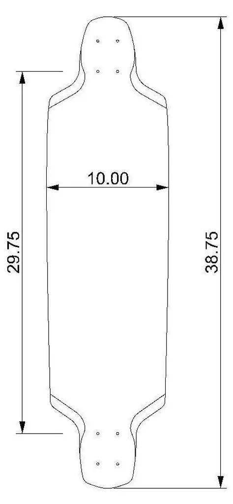 Longboard stable Wanderer 39 en érable canadien multi-plis - 3