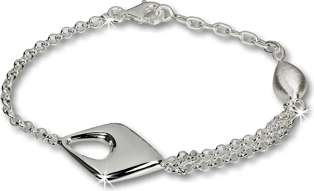 Bracelet SilberDream SDA413 pour femme en argent sterling mat de 18,5cm