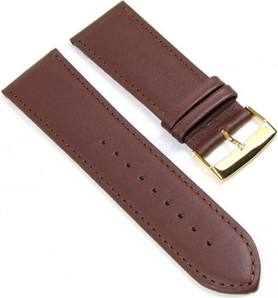 Beach Uhrenarmband Ersatzband Kalbslederband 26mm Braun 406026G