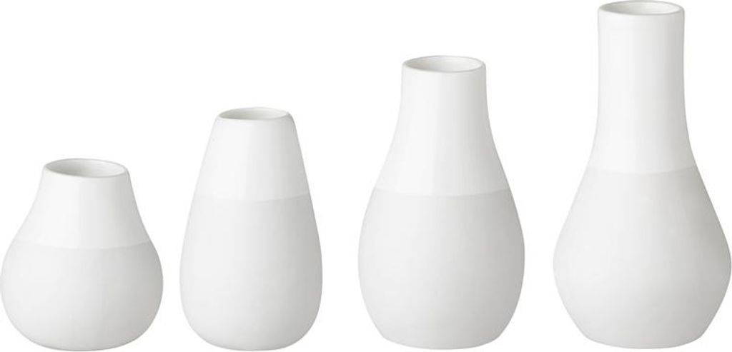 Räder Design Minivasen Zuhause Vasen Weiß (4-teilig) Produktbild 