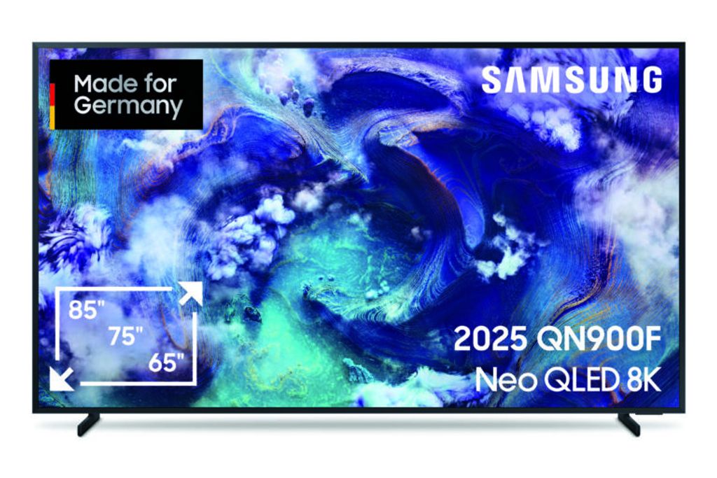 Samsung 65" Neo QLED QN900F 8K Vision AI Smart TV (2025), 165,1 cm (65"), 7680 x 4320 Pixel, Neo QLED, Smart-TV, WLAN, Schwarz