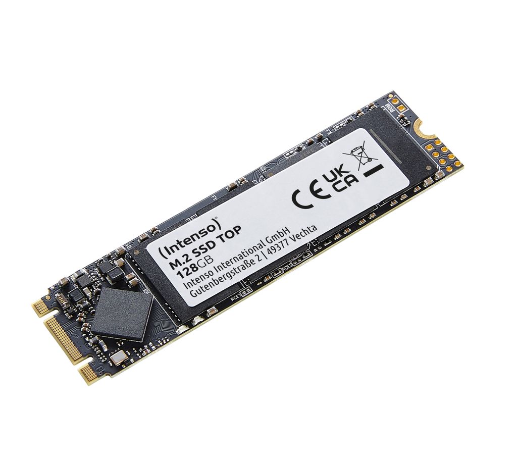 Intenso M.2 SSD SATA III, top prestaties, 128 GB Productafbeelding 