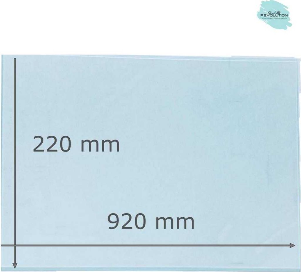 Glasplatte | Glasregal | Glasscheibe - satiniertes Glas - 8 mm Stärke - (228,60 EUR / qm - Mindestbfl. 0,25 qm - Kantenb 5,35 EUR / lfm.) - Viele ...