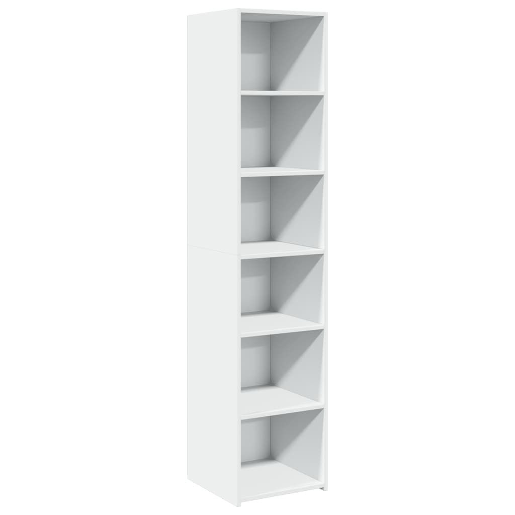 Highboard blanc 40x41x185 cm bois composite Image du produit 