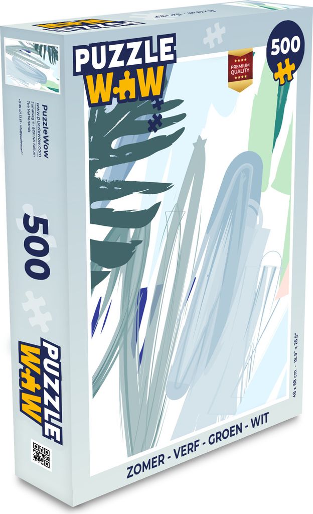 MuchoWow Puzzle 500 Teile Sommer - Farbe - Grün - Weiß - Denken - Spiel - Toy
