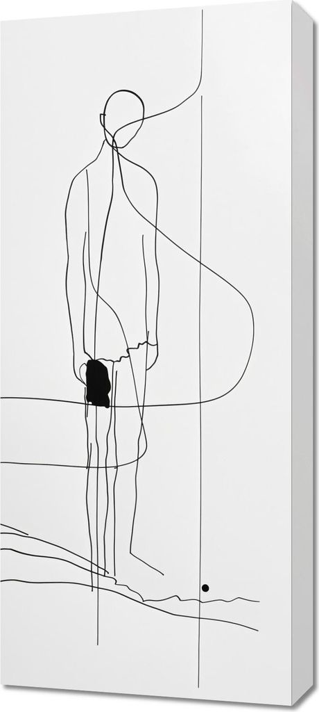 Bild 40x90cm Einsame Wanderung