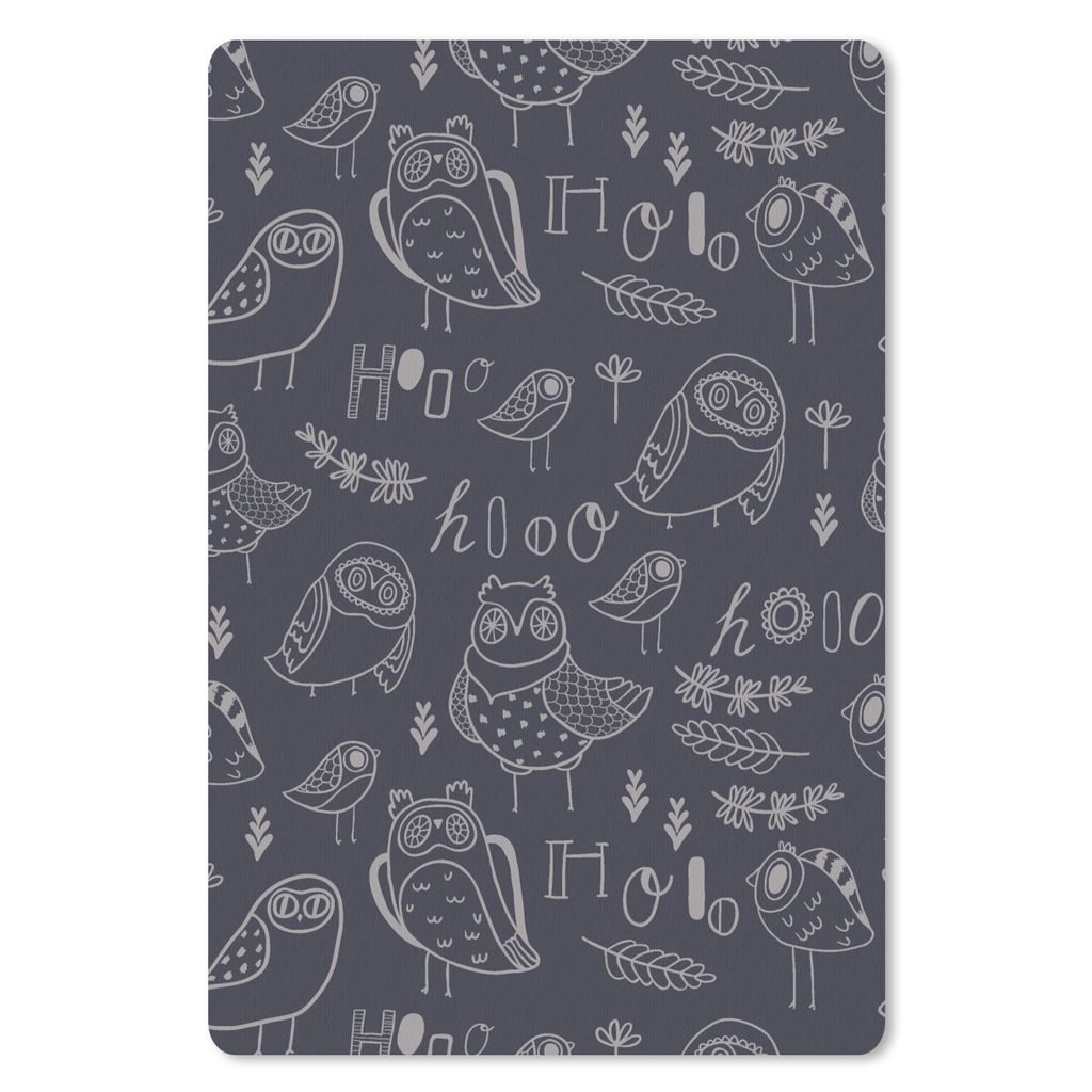 MuchoWow Mauspad Mousepad Muster - Vogel - Eule 18x27 cm - Mousepads - Maus Mat - Pad - Mausunterlage