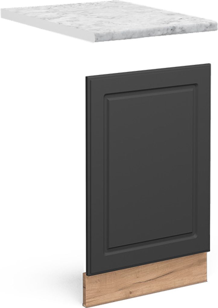 Frontblende Vicco Fame-Line Anthrazit-Gold 45 cm , AP Marmor, Model 46111