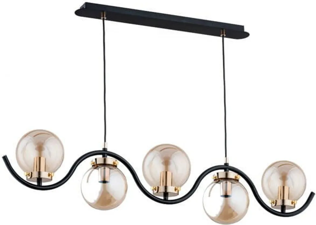 Luminaire pour salle à manger Korda 5 lampes - Éclairage chic et chaleureux