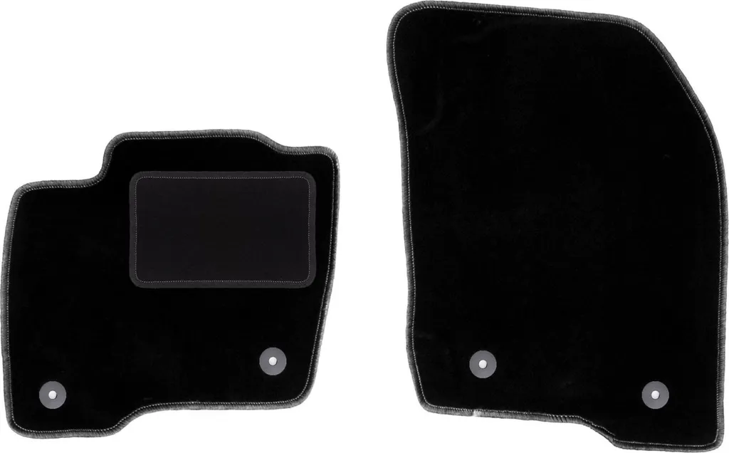Mossa Tappetini Auto In TPE Per Ford S-Max II (2015-2023) – Set Da 3 Pezzi, Nero, Antiscivolo, Bordo Rialzato, Compatibili Con 5/7 Posti - 2