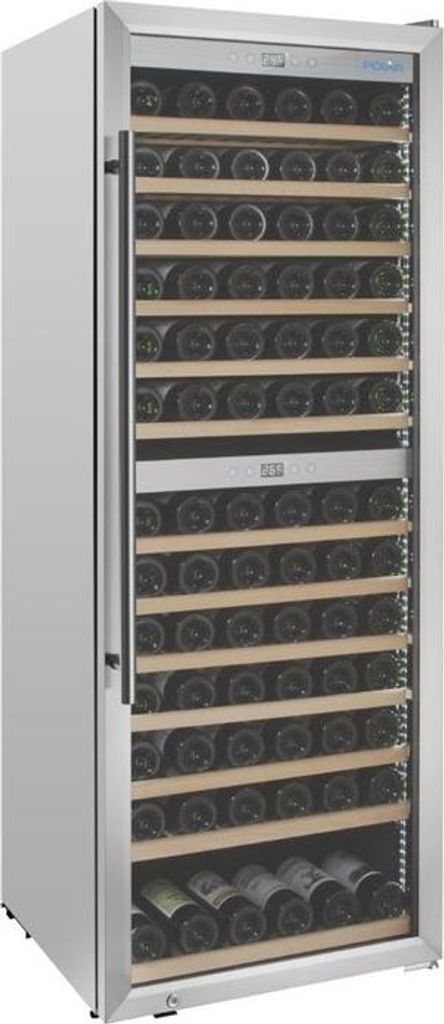 Polar G-Serie Dual-Zone-Weinkühlschrank Edelstahl 109 Flaschen