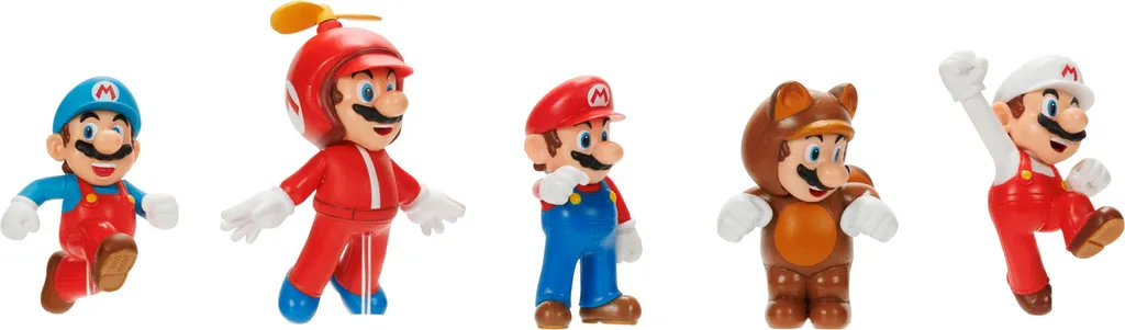 Set Super Mario Bros Jakks Pacific : 5 Figurines Articulées 6 cm Pack