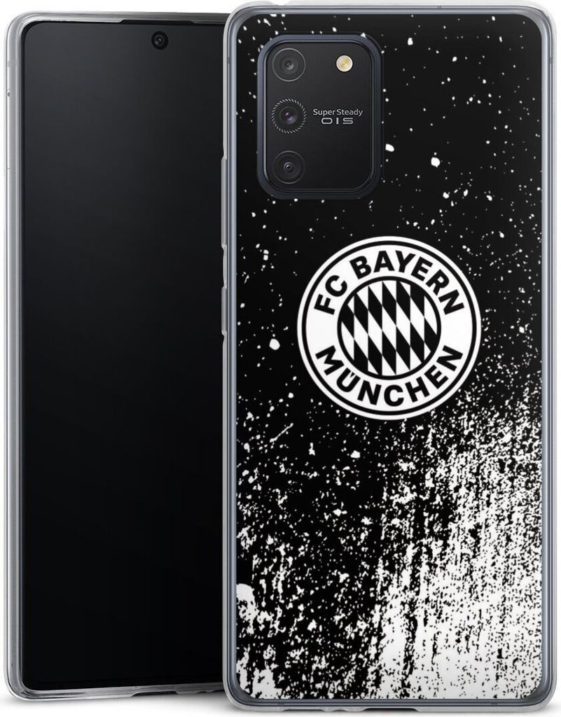 DeinDesign Slim Hülle für Samsung Galaxy S10 Lite Silikon Case Ultra Dünn Handyhülle FC Bayern München FCB Offizielles Lizenzprodukt