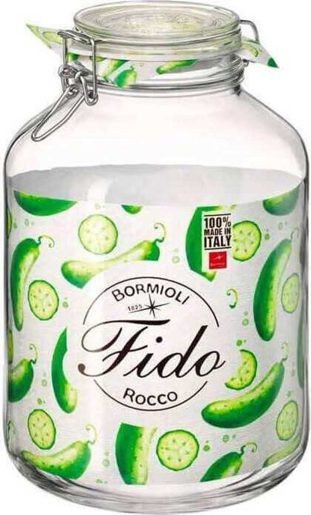 Bormioli glazen pot met schroefdeksel/augurkenpot 'Fido', Productafbeelding 