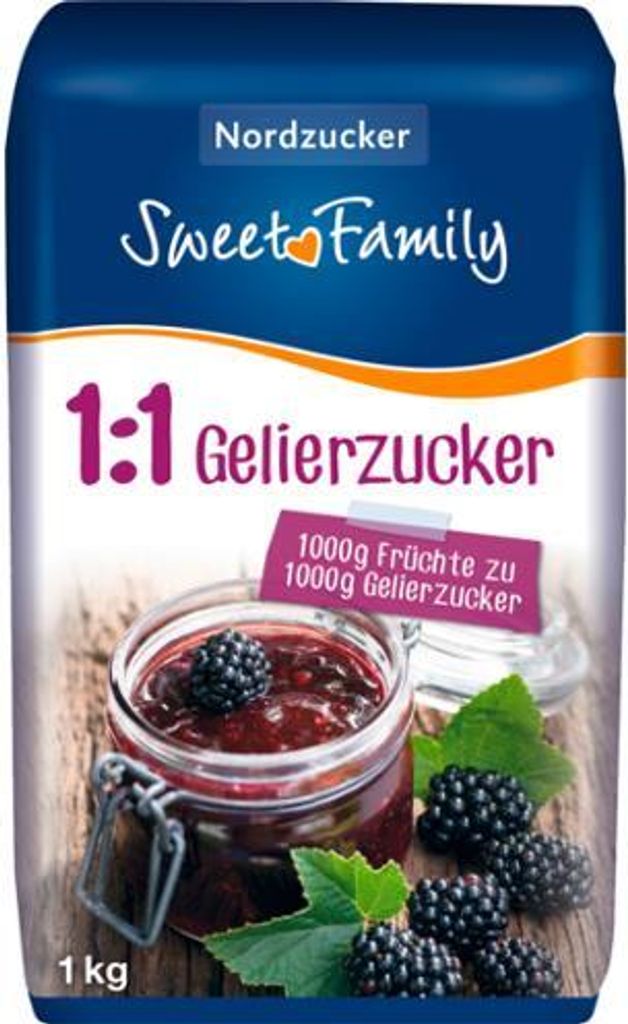 Sweet Family Gelierzucker 1:1 1000g | perfekt für Marmelade Produktbild 