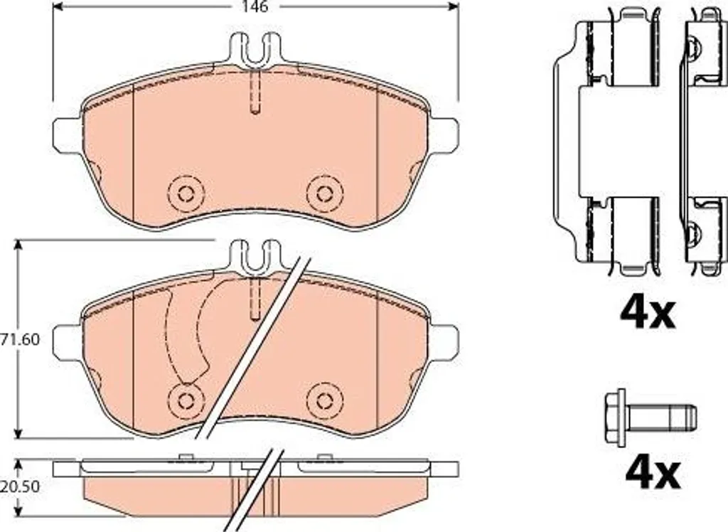 Finis les sifflements au freinage sur Mercedes avec les plaquettes TRW GDB2056 OE