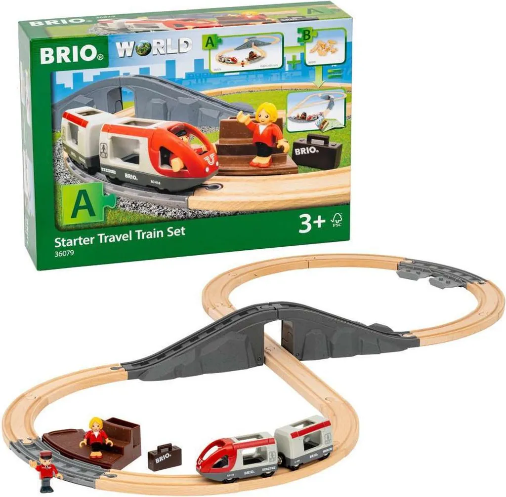 Train de voyageurs Set A : Jeu éducatif sans écran pour enfant créatif