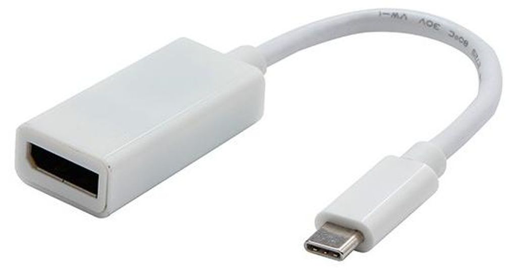 USB/Video DP Alt Mode, USB C (M) - DisplayPort F, weiß, 4K2K@30Hz 65507, EOL