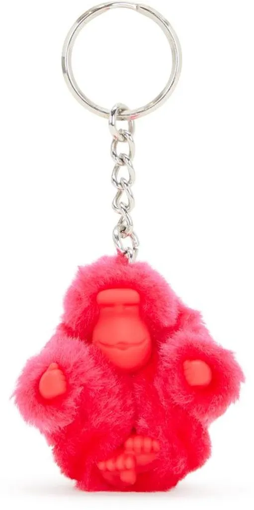 Porte-clés singe rose pour identifier vos clés facilement en taille XS