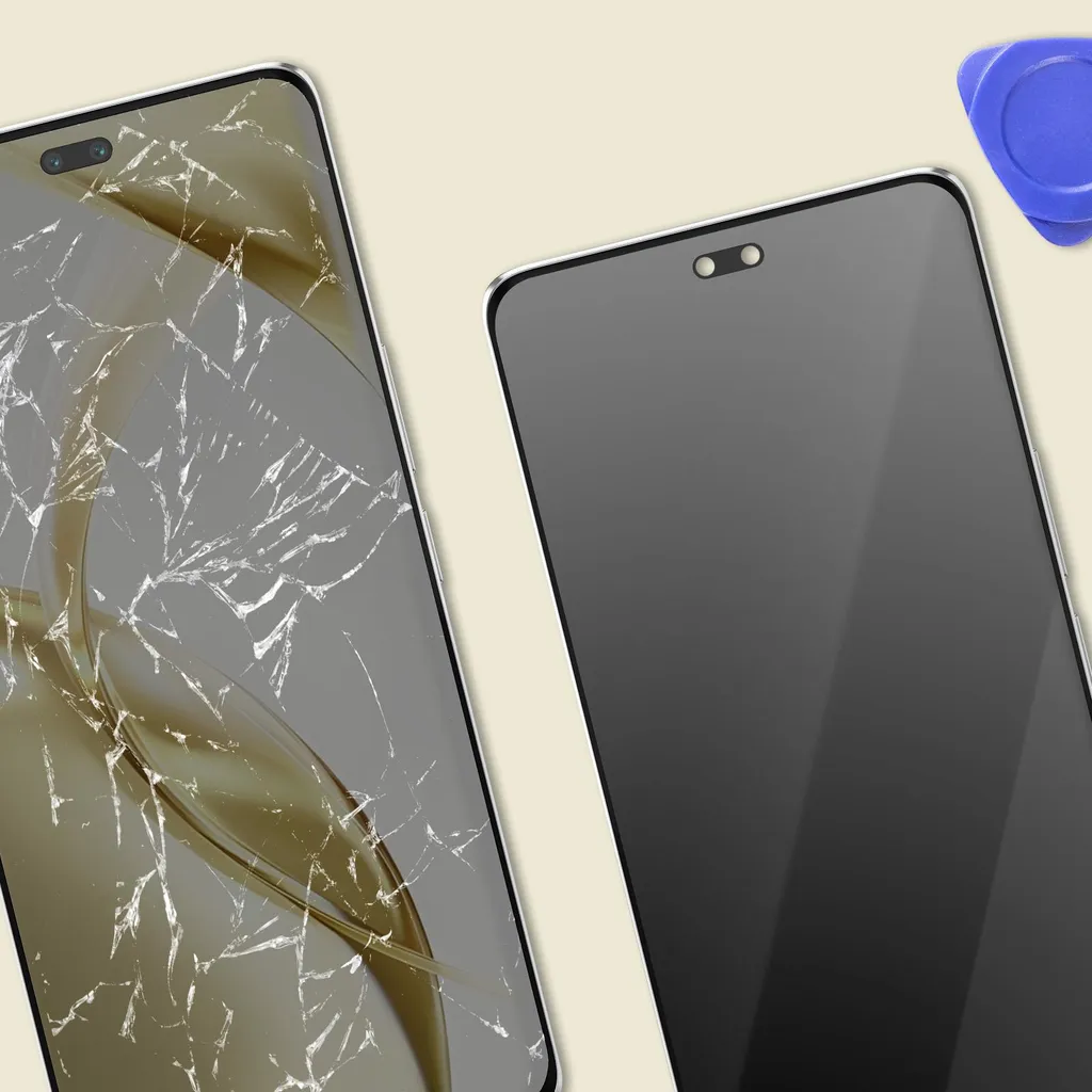 Écran Honor 200 Pro d'origine complet avec châssis noir de rechange
