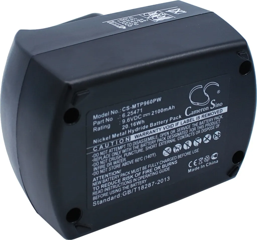 Batteria TECHTEK per Metabo BS 9.6 BSZ 9.6 | Ricambio 3.3Ah Ni-MH