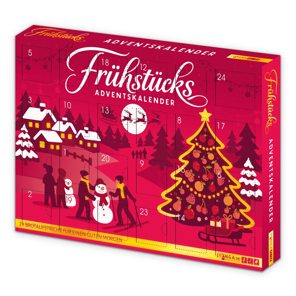 itenga Adventskalender Frühstück Brotaufstriche - Motiv Produktbild 