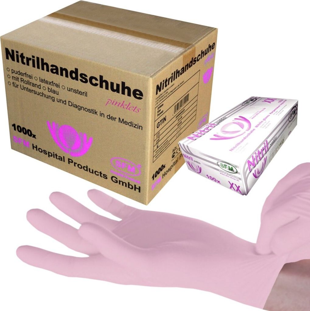 SFM ® PINKLETS : S Nitrilhandschuhe puderfrei | Kaufland.de