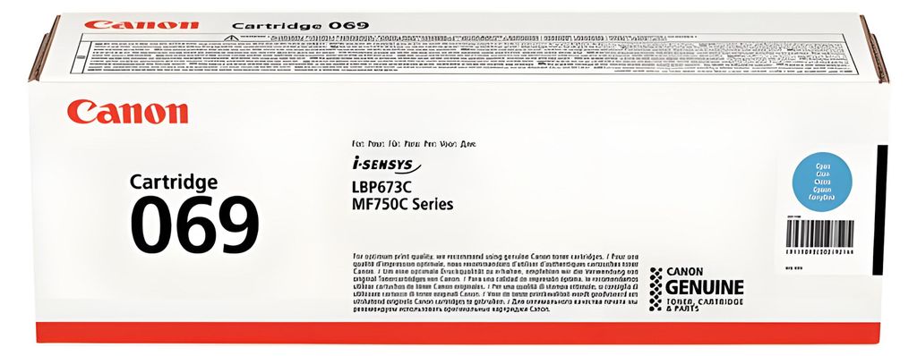 Canon originálny toner Cartridge 069 C azúrový, MF752Cdw, Obrázok produktu 