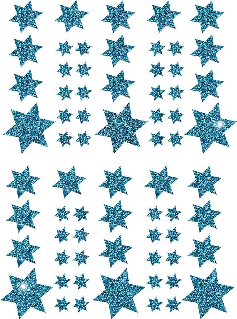 Oblique Unique 68 Sterne Sticker Aufkleber Glitzernd Produktbild 