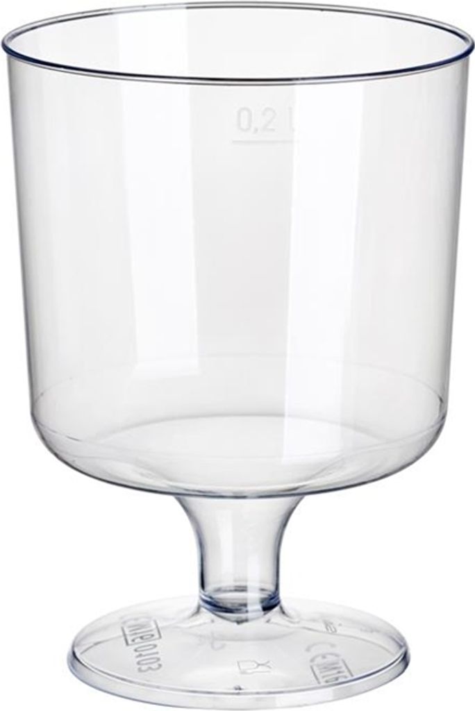 PapStar Rotweinbrille 200 ml klar PS 10st Produktbild 