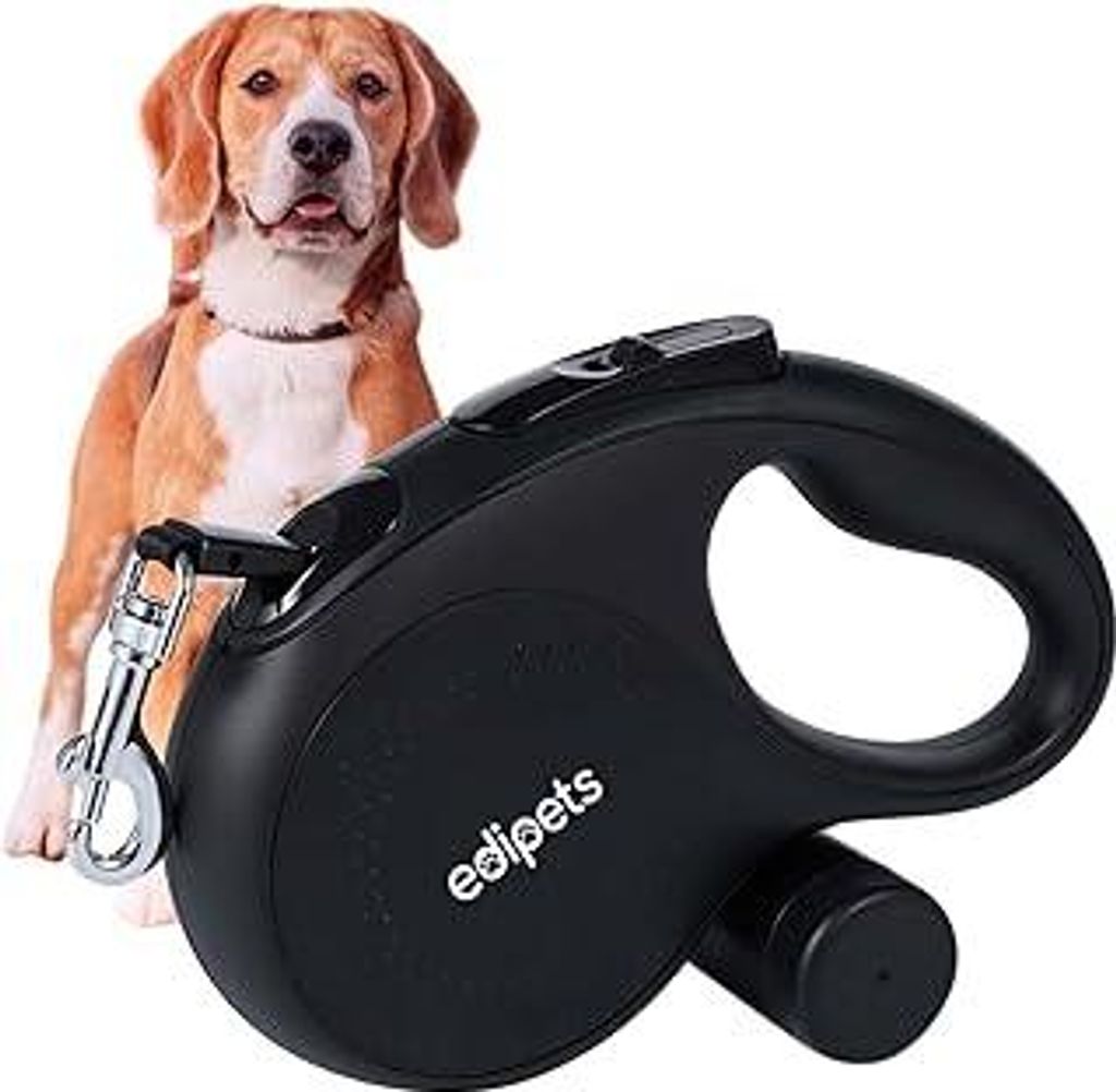 Edipets, Hundeleine, Ausziehbar und Einziehbar, 5 m, 8 m, Flexibel, für Training und Spaziergänge, für kleine, mittelgroße und große Hunde (Sc...