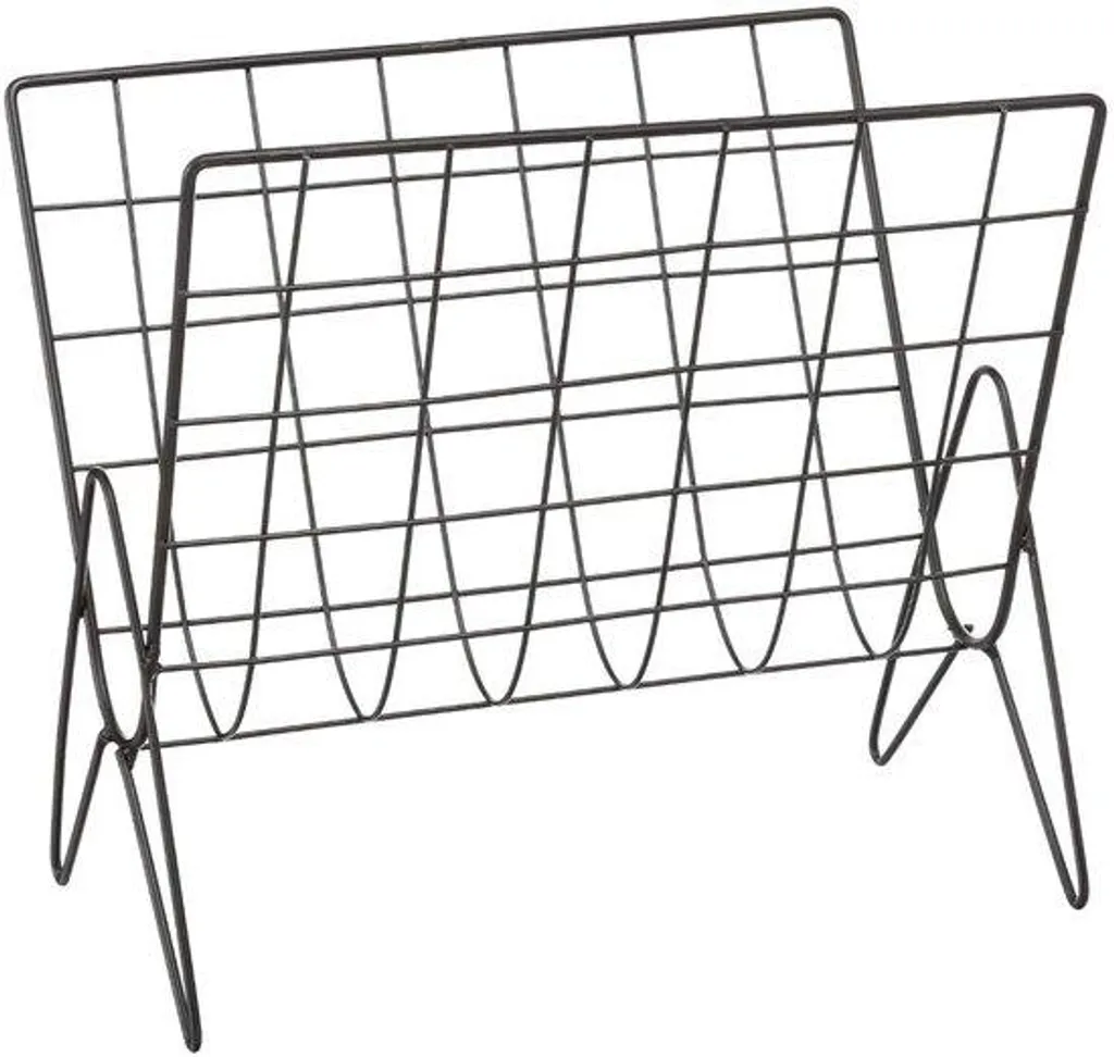 Rangement bureau en métal pour dossiers et accessoires - 35cm x 18cm