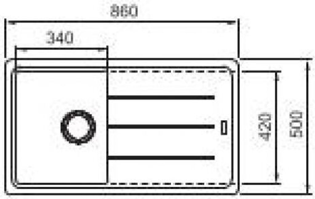 Franke Basis BFG 611-86 Black Matt - 114.0657.809 Produktbild 