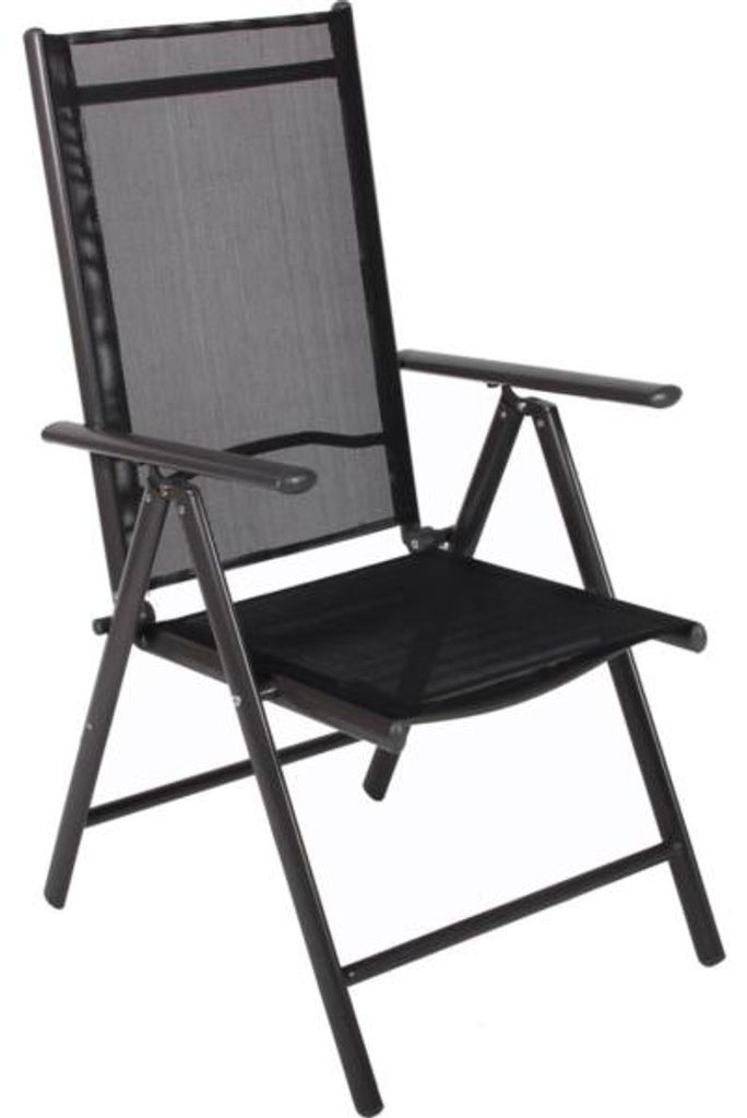 Verstelbare Tuinstoel Antraciet Aluminium 105 Cm Productafbeelding 