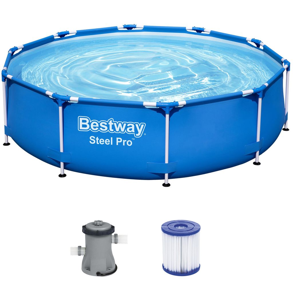 Bestway 56679 Set piscina con telaio Pro™ in acciaio, Immagine del prodotto 