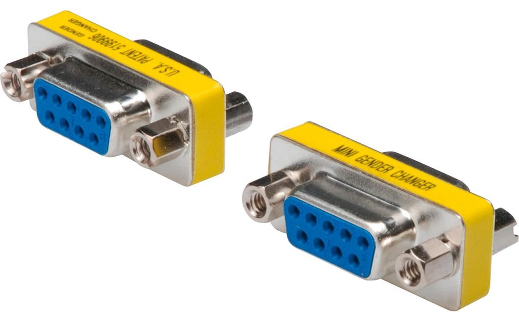 DIGITUS Mini Gender-Changer / 9-pin D-Sub9 F/F Produktbild 