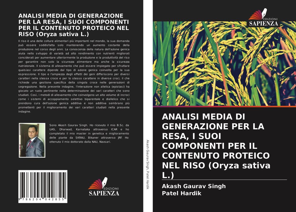 ANALISI MEDIA DI GENERAZIONE PER LA RESA, I SUOI COMPONENTI PER IL CONTENUTO PROTEICO NEL RISO (Oryza sativa L.)