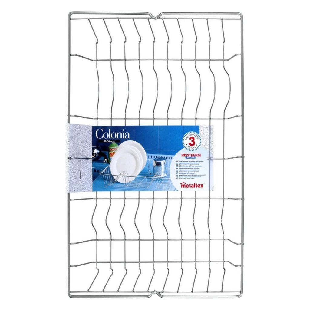Metaltex Colonia Afdruiprek 48X30 Cm Zilver