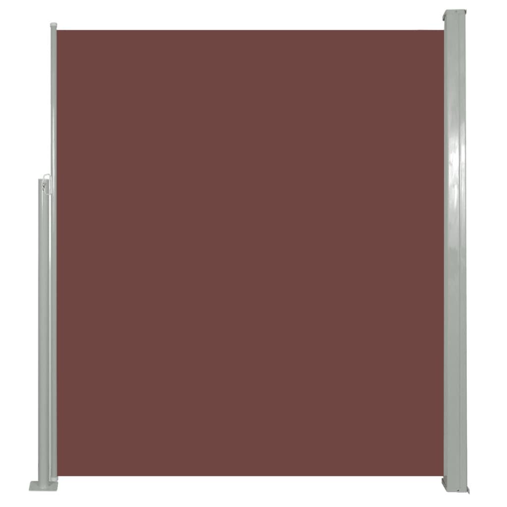 vidaXL Tenda laterale estensibile 160x500 cm Marrone Immagine del prodotto 