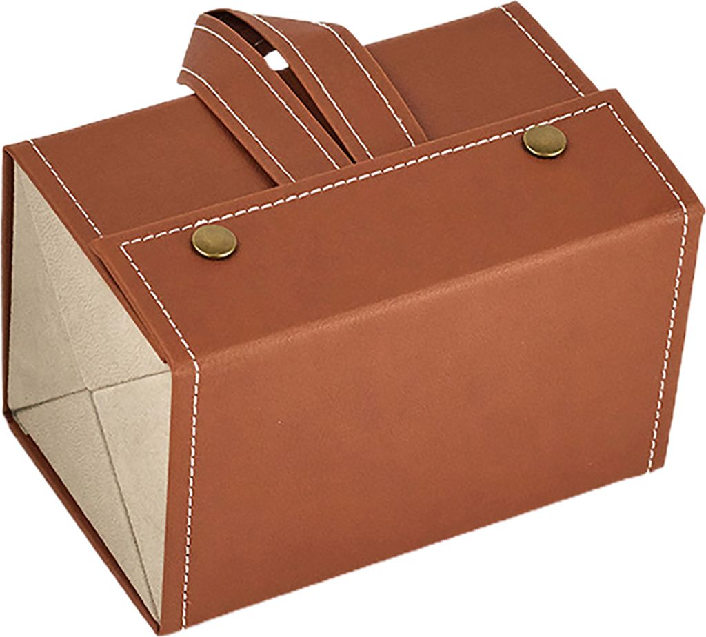 Brillen-Aufbewahrungsbox mit Metalldruckknöpfen, mehrere Fächer, einfarbiges Design, Sonnenbrillen-Schmuck-Organizer, Aufbewahrungskoffer