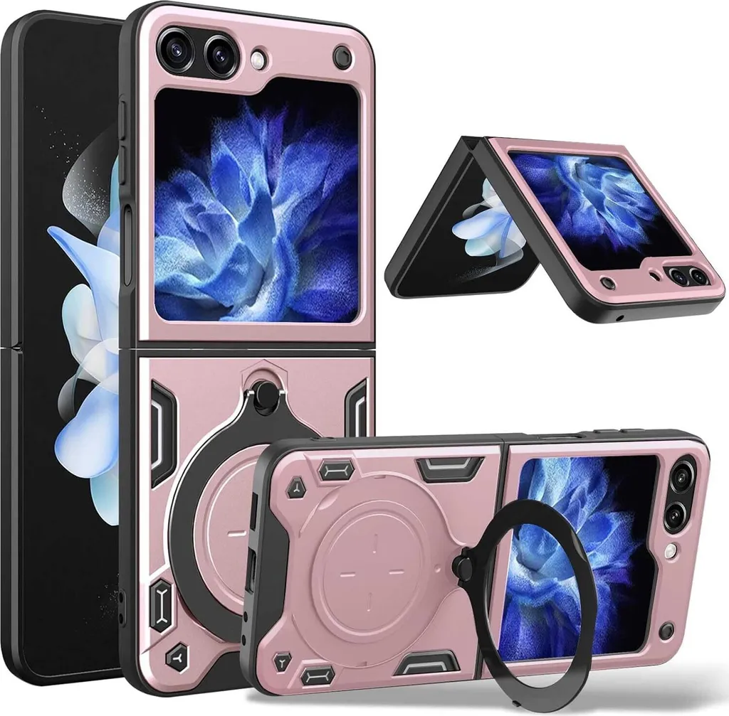 Samsung Z Flip 5 Cover Oro Rosa: Protezione Totale Militare