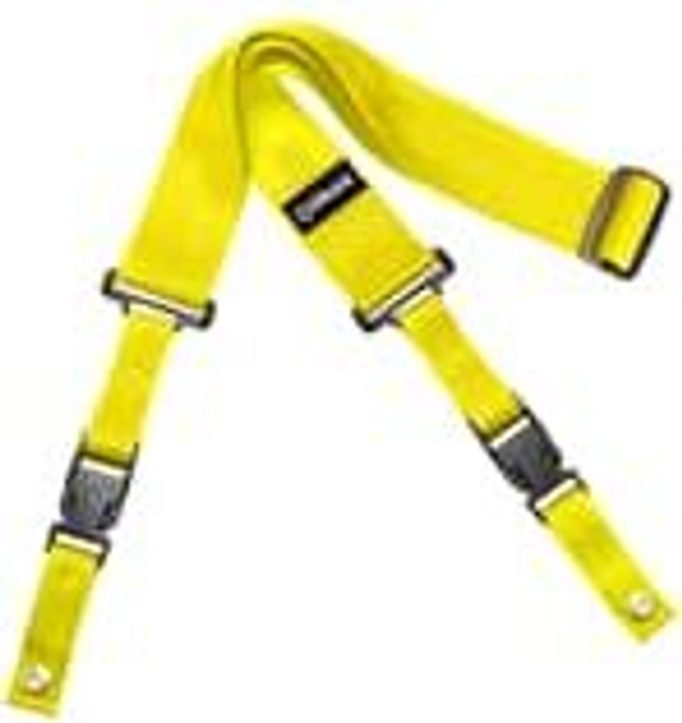 2 Inch Nylon ClipLock Guitar Strap Yellow DD2200Y